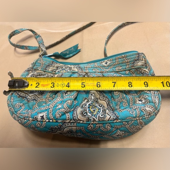 Vera Bradley‎ Frannie Turquoise Crossbody Bag with Paisley Design - Picture 3 of 16